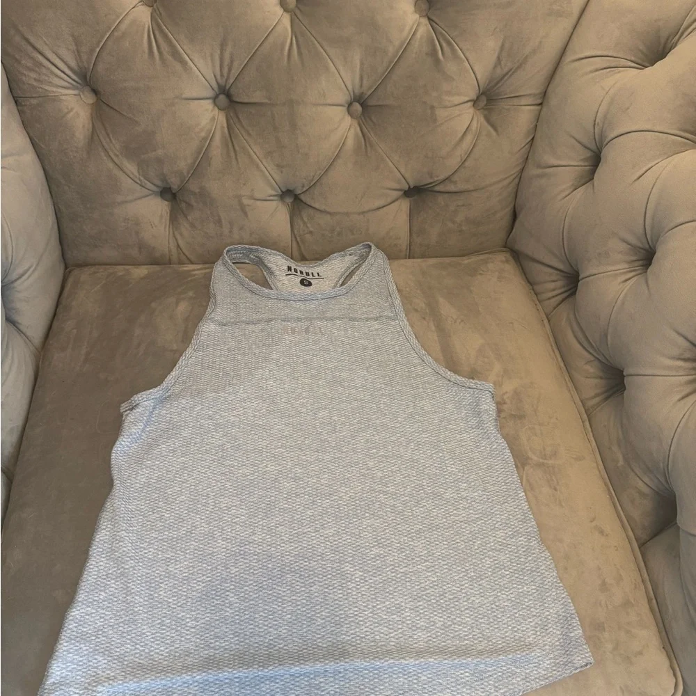 NOBULL Heathered Light Blue Tank Top - Picture 2 of 5